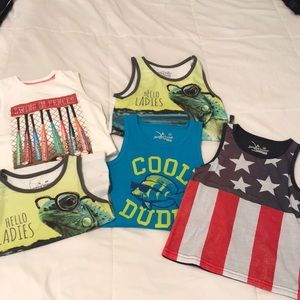 Lot of 5 boys Tank Tops